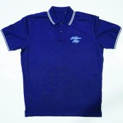 Poloshirt "Bochumer Junge" blau-weiß