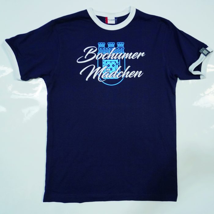 T-Shirt "Bochumer Mädchen" blau-weiß – Bild 1