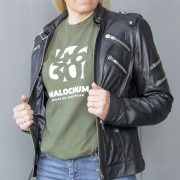 MALOCHUM T-Shirt khaki/weiß